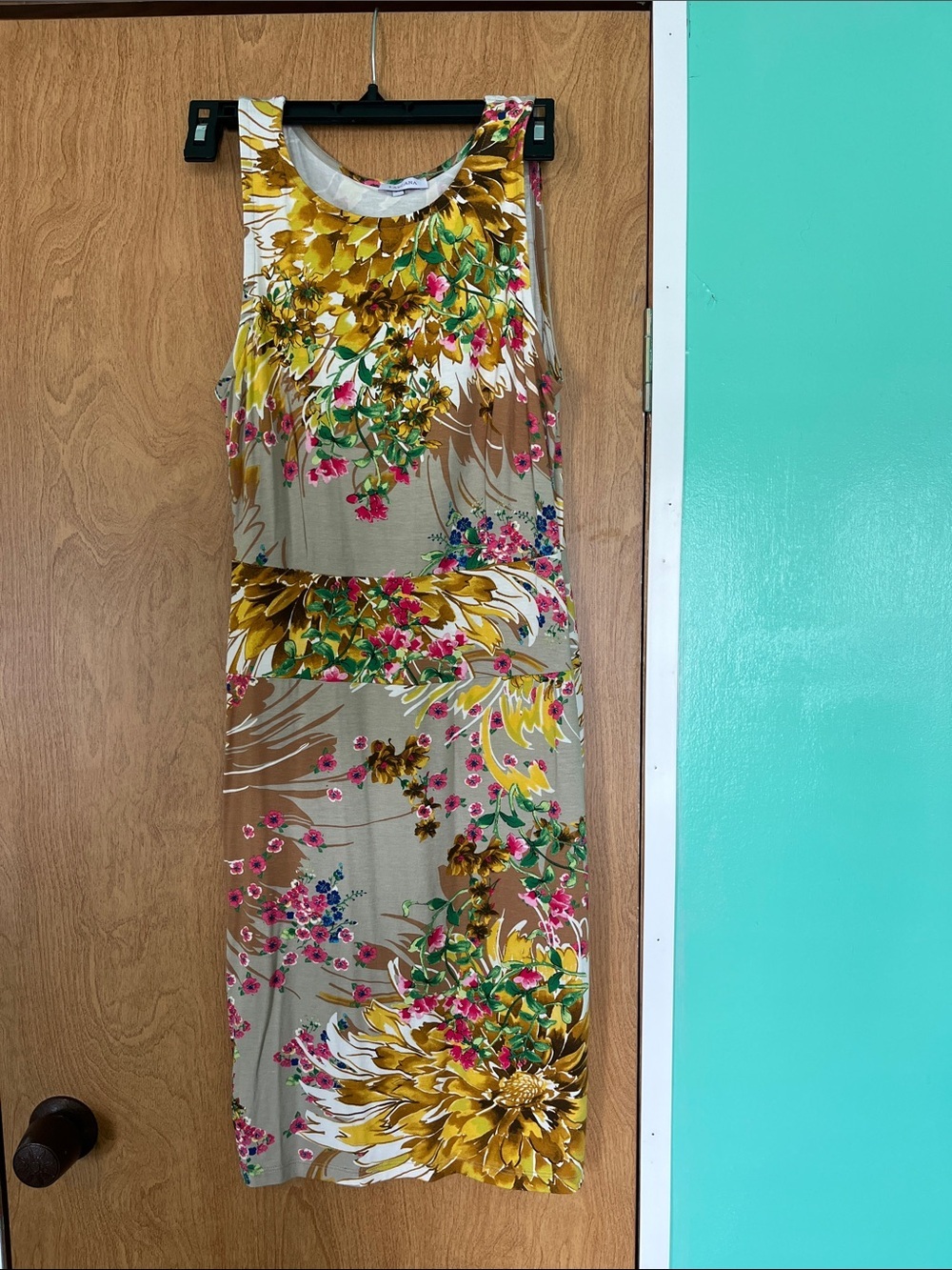 Floral sleeveless mini dress new